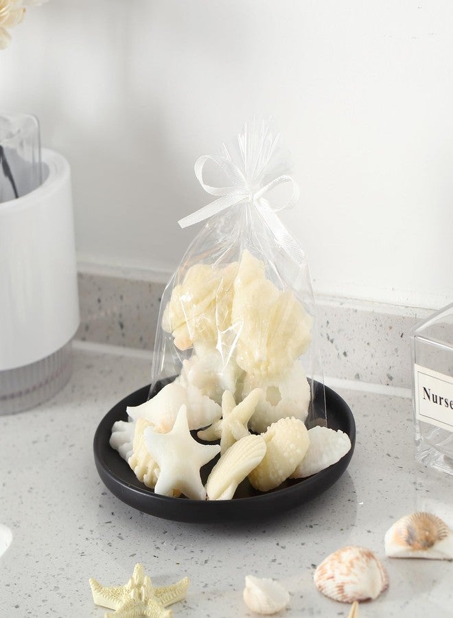 Lineshading 200g Sea Glass Soap Decor White Seashell Decorative Soaps for Bathroom Home Decor Beach Wedding Nautical Wedding Party Favors Beach Bridal Shower Favors - Image 4